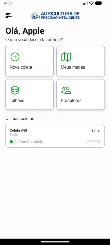 Home do produtor